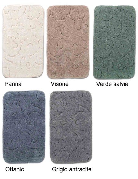 Tapis de bain antidérapant en coton PROVENCE