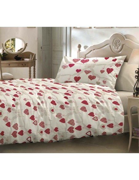 Cuori Love 155 x 200 cm Einzelbett Bettbezug