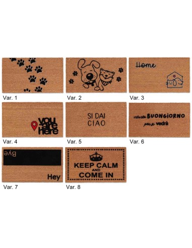 Joli tapis d’entrée en noix de coco FLOK