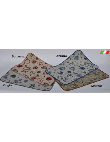 Cuori Tappeto antiscivolo gobelin largo 53 cm e varie misure
