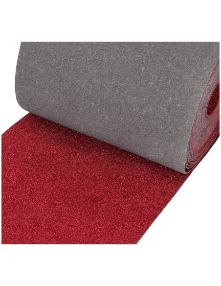 Tappeto corsia passatoia resinata taglio a vivo LUREX RED CARPET
