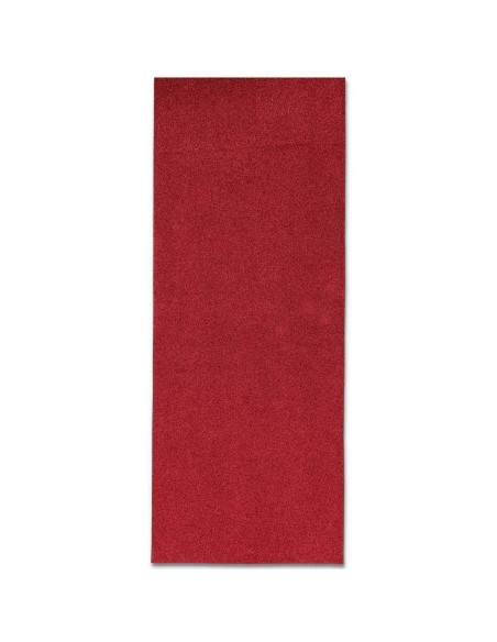 Runner Lane Teppich aus roh geschnittenem Harz LUREX RED CARPET