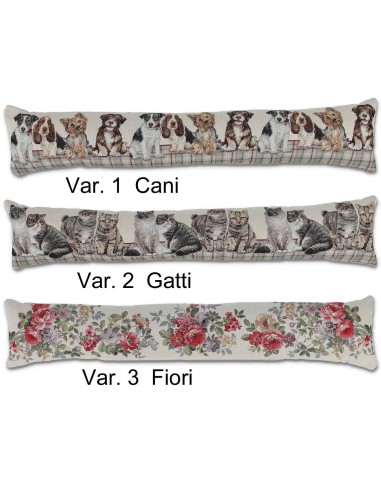 Paraspiffero lavabile e sfoderabile 95 cm. CANI GATTI FIORI