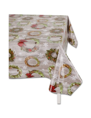 Italienische kunststoffbeschichtete Tischdecke NATALE