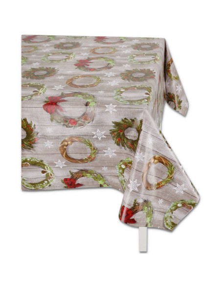 Italienische kunststoffbeschichtete Tischdecke NATALE