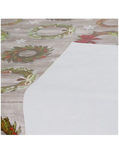 Italienische kunststoffbeschichtete Tischdecke NATALE