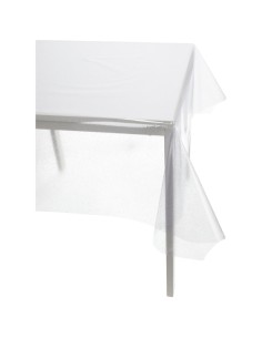 Italienische transparente kunststoffbeschichtete Tischdecke GLITTER 2