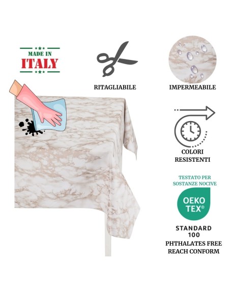 Mantel italiano plastificado NATALE