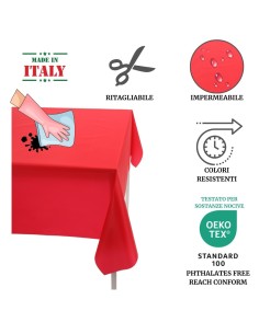 Nappe en plastique, couverture, feuille polyvalente SOLID EMBOSSED COLOR H130 cm. 2