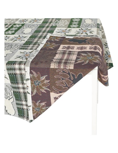 Mantel mantel cubremesa alfombra GOBELIN jacquard EDELWEISS