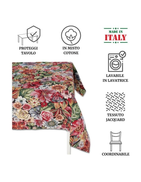 Nappe lourde nappe en tissu jacquard TROPICAL