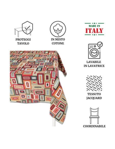 Tovaglia pesante copritavolo tessuto jacquard FENIX