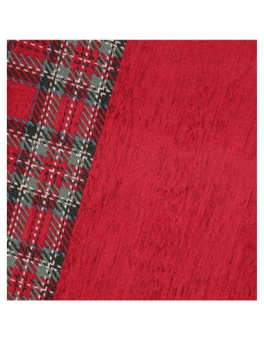 Centre de table, chemin de table, nappe nappe nappe en jacquard posée en chenille TARTAN