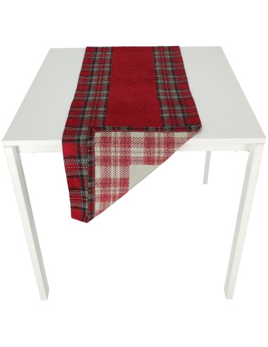 Tafelaufsatz, Läufer, Tischdecke, Jacquard, Tischdecke aus Chenille, TARTAN