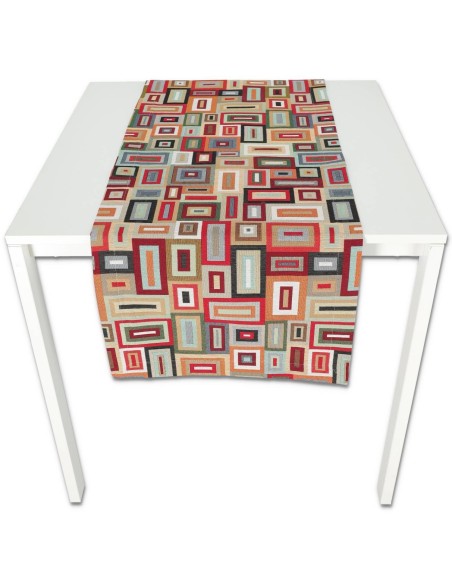 Centre de table, coureur jacquard haute définition FENIX