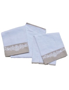 Dea paire de serviettes de ratine de coton