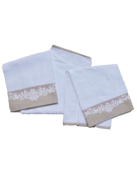 Dea paire de serviettes de ratine de coton