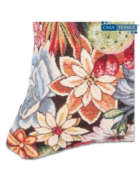 Housse de coussin de canapé en chenille TROPICAL 40X40 cm.