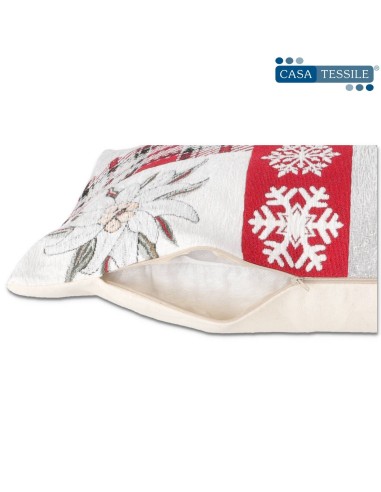 EDELWEISS Chenille Sofa Kissenbezug