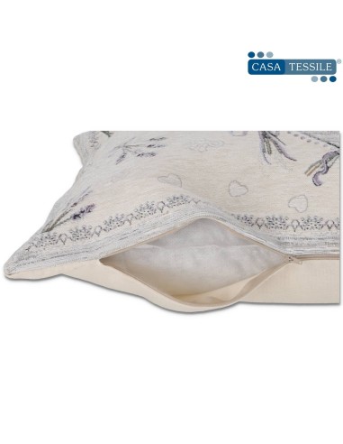 Doublure de coussin de sofa de partie de coeur de coeur de lavande