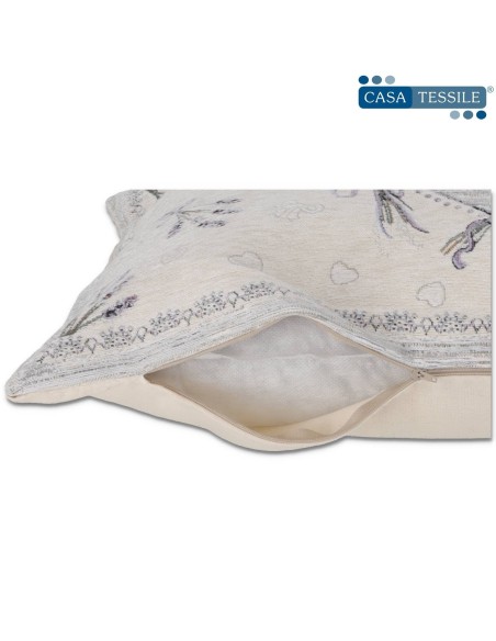 Doublure de coussin de sofa de partie de coeur de coeur de lavande