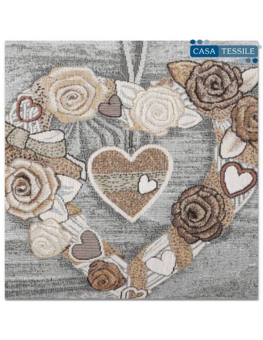 Sofa de coussin de doublure dans des coeurs de dentelle