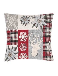 EDELWEISS Chenille Sofa Kissenbezug