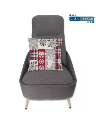 EDELWEISS Chenille Sofa Kissenbezug