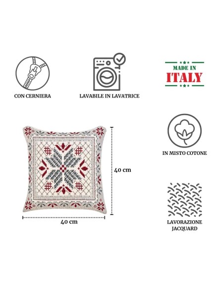 Housse de coussin de canapé en chenille TRICOT