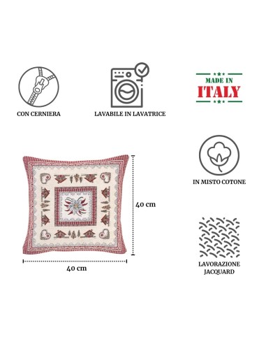 Housse de coussin de canapé en chenille TRICOT