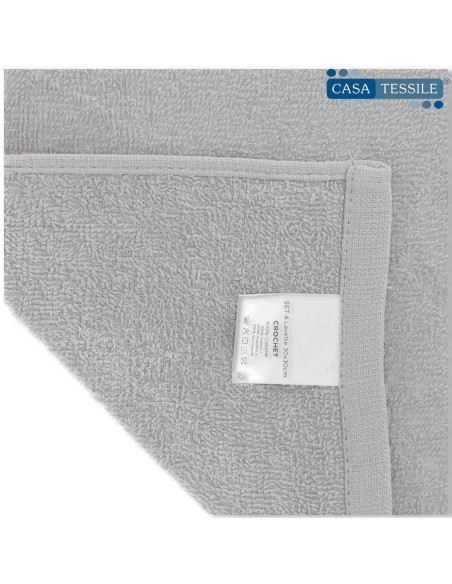 Lavabos de salle de bain avec panier set 4 pièces CROCHET