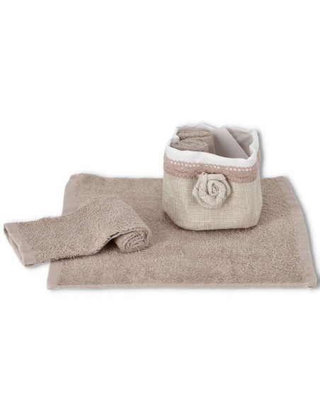 Set de 4 lavabos de baño NANTES con cesta