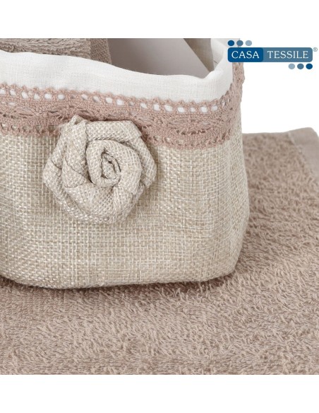 Set de 4 lavabos de baño NANTES con cesta