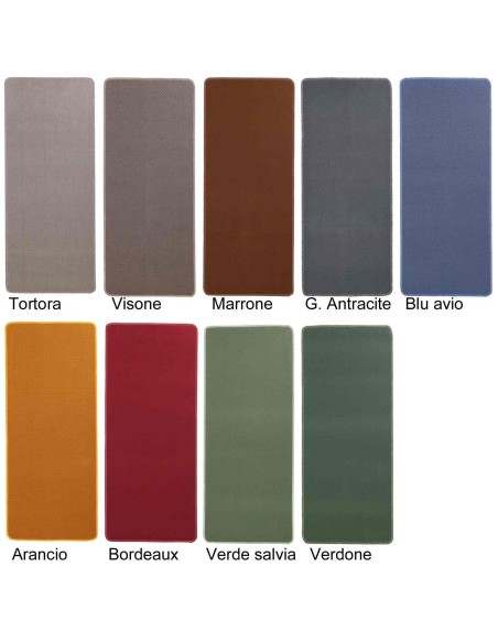 Alfombrilla de cocina antideslizante de 50 cm de ancho de carril. DAMINA COLOR