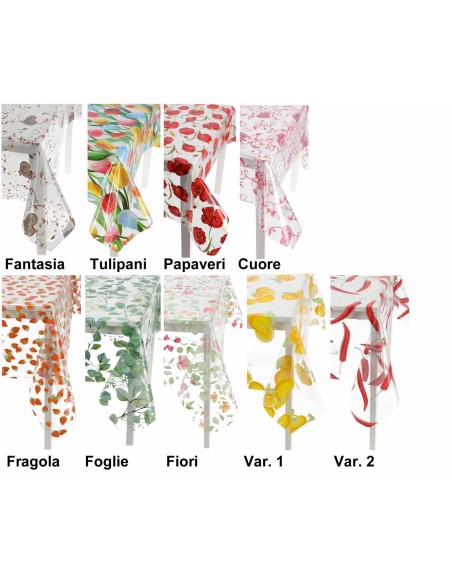 Tovaglia plastificata trasparente h 140 cm. al metro CRISTAL
