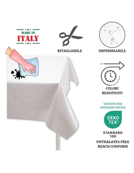 Mantel italiano plastificado CROCODILE