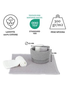 Lavabos de baño con juego de cestas 4 piezas CROCHET 2