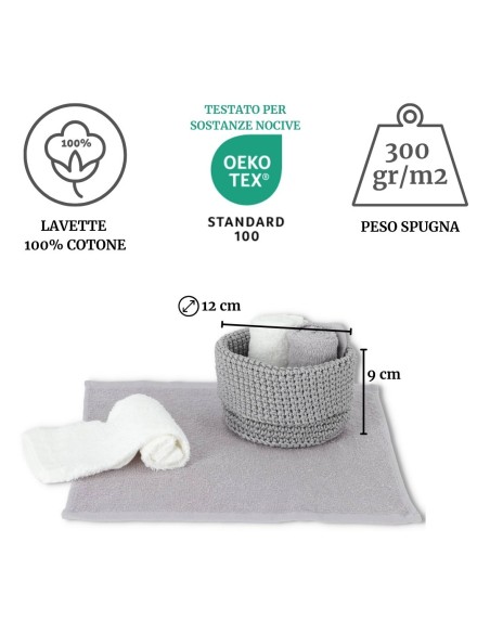 Lavabos de salle de bain avec panier set 4 pièces CROCHET