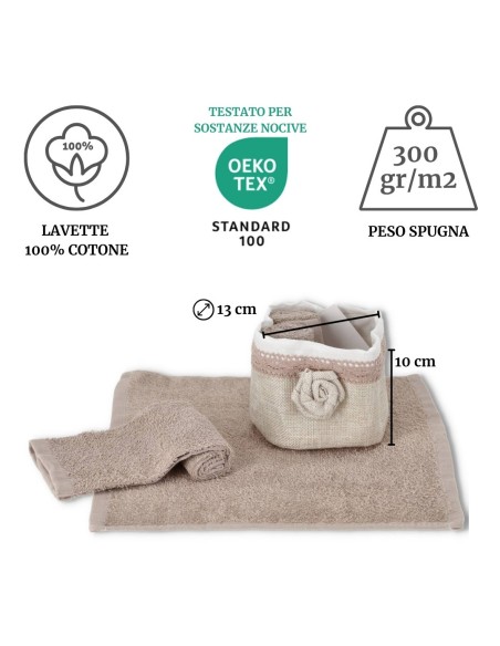 Set mit 4 NANTES Badezimmerwaschbecken mit Korb