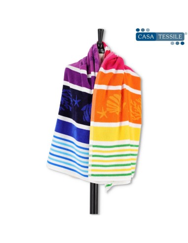 Serviette de plage en coton égyptien 90X165 cm. SAFARI