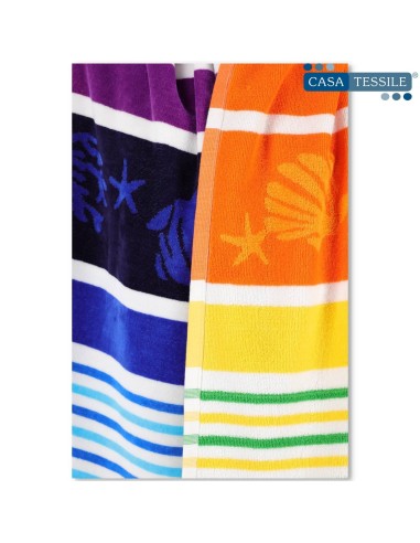 Serviette de plage en coton égyptien 90X165 cm. SAFARI