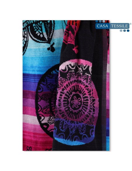 Strandtuch aus Jacquard-Baumwolle 90X165 cm. DEHLI