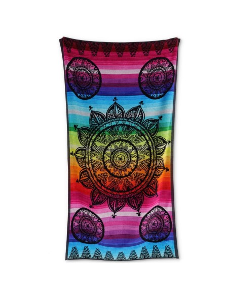 Serviette de plage en coton jacquard 90X165 cm. DEHLI