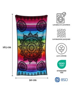 Strandtuch aus Jacquard-Baumwolle 90X165 cm. DEHLI 2