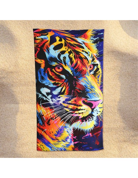 Serviette de plage en éponge microfibre 100x180 cm. MAUI