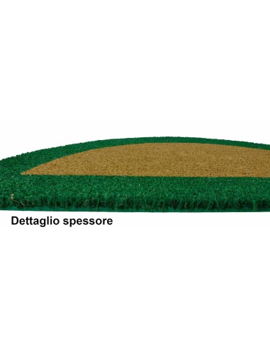 Ecoco Bordo Zerbino mezzaluna in cocco 40X80 cm.