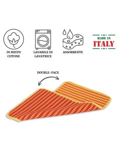 Tappeto misto cotone 46x80 cm. WANNY COLOUR DOUBLE FACE 2
