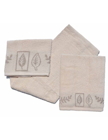 Edera paire de serviettes de ratine de coton