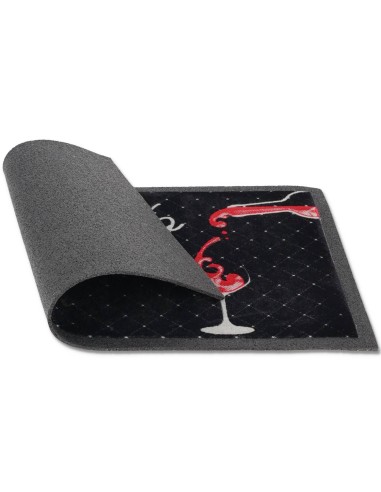 Paillasson rectangulaire FLOMAT25 et demi-lune 40x70 cm.