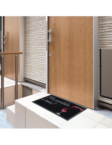 Rechteckige Fußmatte aus FLOMAT25 und Halbmond 40x70 cm.